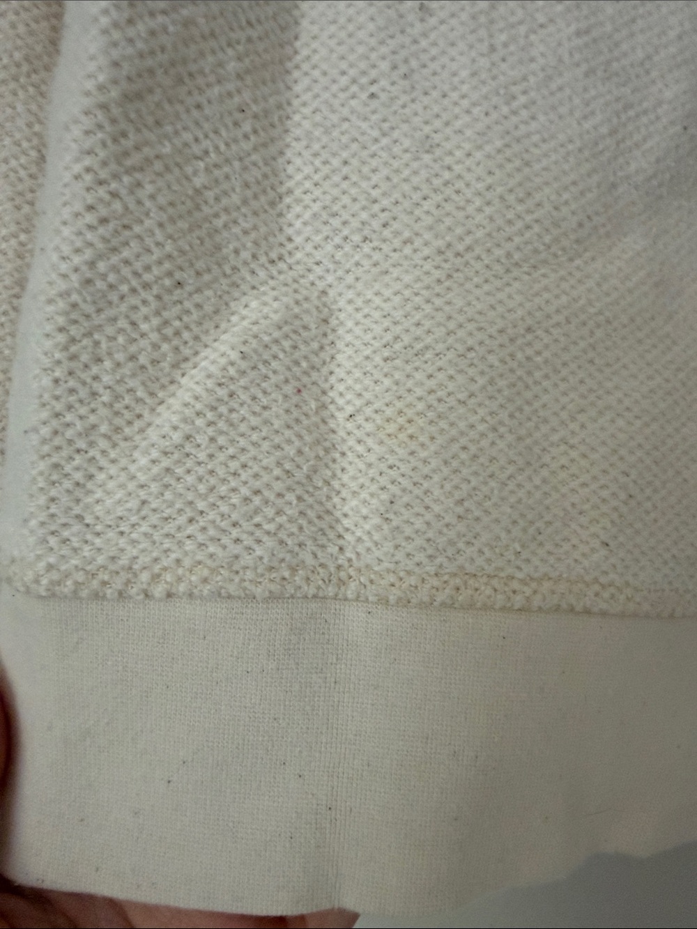 Mollusk California Golden Hour Hooded Cropped Pullover Sweater Size Large Creme - Picture 3 of 12